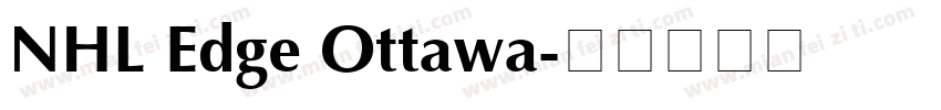 NHL Edge Ottawa字体转换